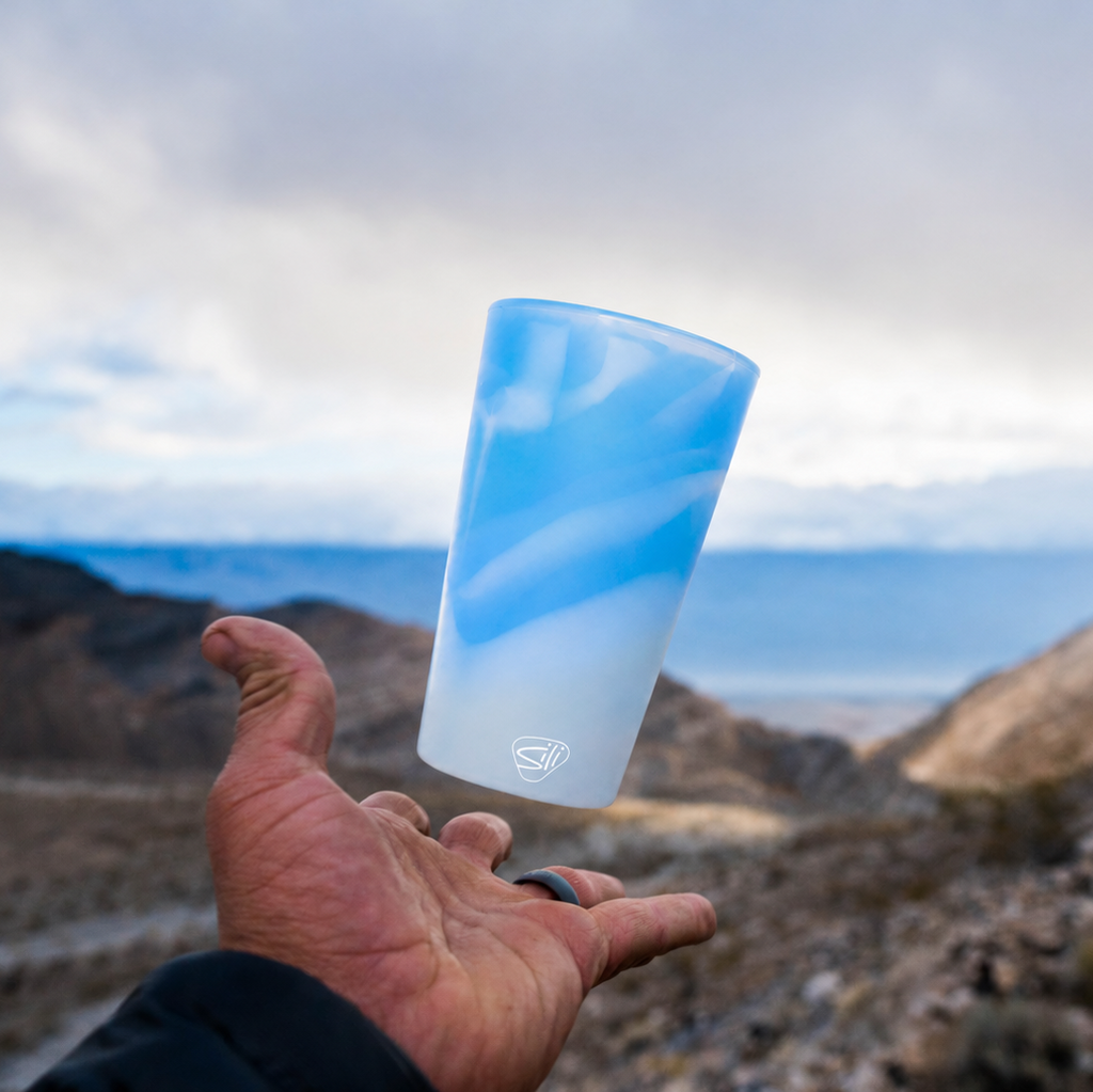 Silicone 16 oz Pint Glass