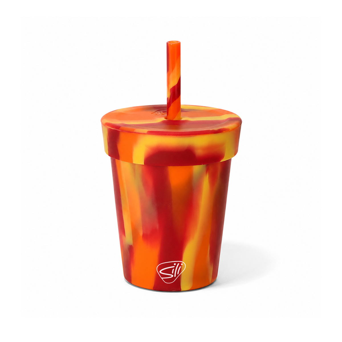 Customized Silicone 8 oz Kids Straw Tumbler