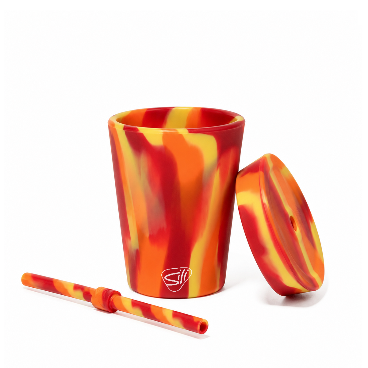 Customized Silicone 8 oz Kids Straw Tumbler