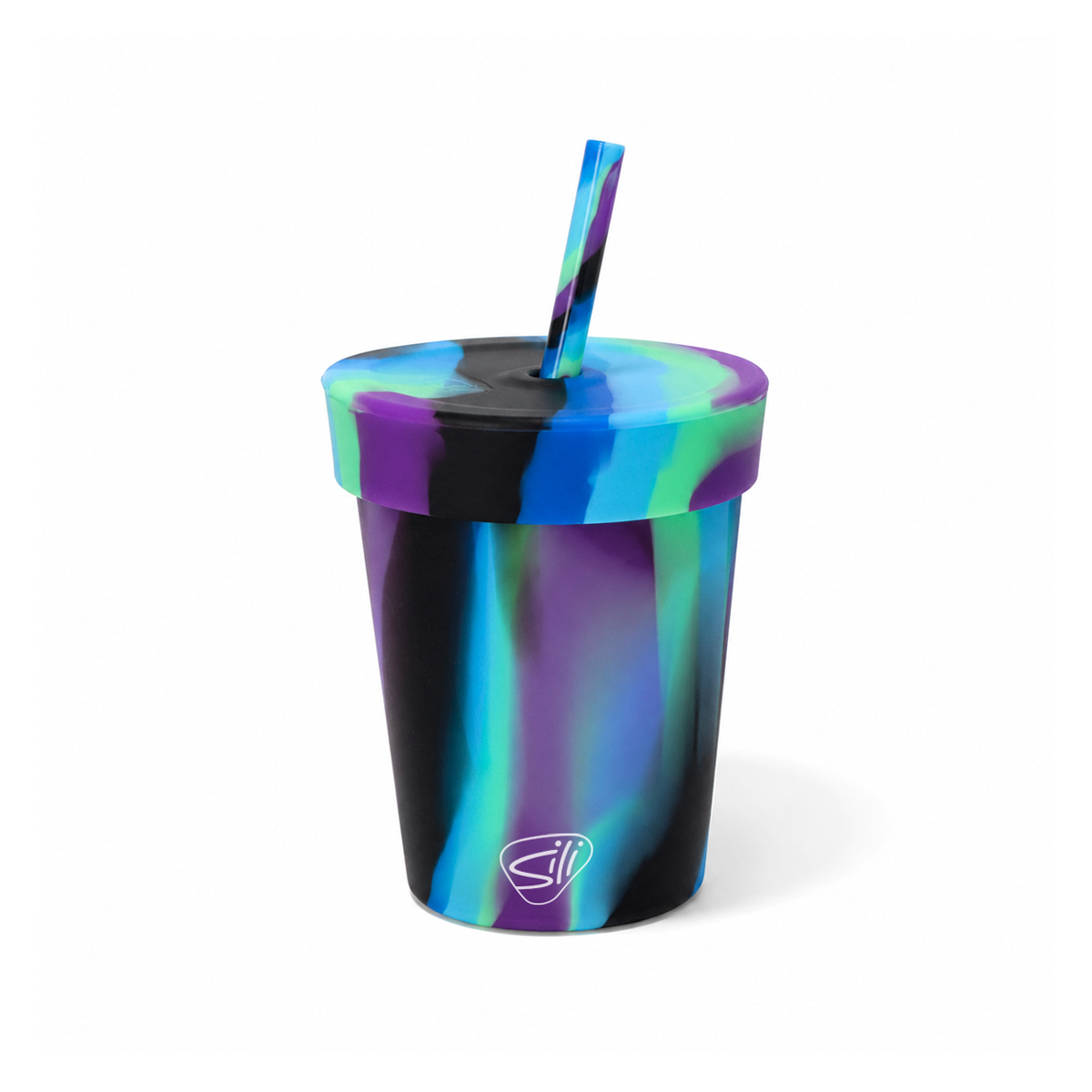 Customized Silicone 8 oz Kids Straw Tumbler