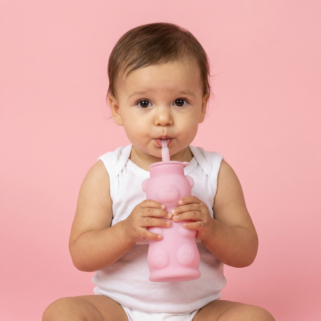 Silipint Silicone 8 oz SiliBear™ Baby Training Cup
