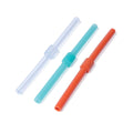Silipint Silicone 3-Pack Stopper Straws (8 oz Cups)